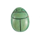 Scarab Inscribed for the Female Horus Wosretkau (Hatshepsut), Steatite (glazed)