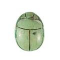 Scarab Inscribed for the "Female Horus, Wosretkau", Steatite (glazed)