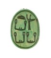 Scarab Inscribed Wosretkau (Hatshepsut), Steatite (glazed)