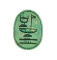 Scarab Inscribed God's Wife, Lady of the Two Lands, Steatite (glazed)
