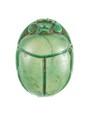 Scarab Inscribed King of Upper and Lower Egypt, Sobek Crocodile, Steatite (glazed)