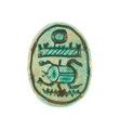 Scarab Inscribed for Menkheperenre (Thutmose III), Steatite (glazed)