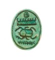 Scarab Inscribed for Menkheperenre (Thutmose III), Steatite (glazed)