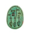 Scarabs Inscribed for the God's Wife Neferure, Steatite (glazed)