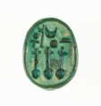 Scarabs Inscribed for the God's Wife Neferure, Steatite (glazed)