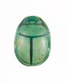 Scarab Inscribed with the Name of the God Amun-Re, Steatite (glazed)