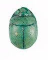 Scarab Inscribed with the Name of the God Amun-Re, Steatite (glazed)