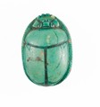 Scarab Inscribed with the Name of the God Amun-Re, Steatite (glazed)