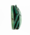 Scarab Inscribed with a Geometric Pattern, Steatite (glazed)