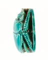 Scarab Inscribed with a Geometric Pattern, Steatite (glazed)