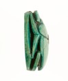Scarab Inscribed with a Geometric Pattern, Steatite (glazed)