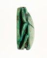Scarab Inscribed with a Geometric Pattern, Steatite (glazed)