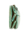 Scarab Inscribed with a Hieroglyphic Motif, Steatite (glazed)