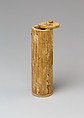 Cylindrical Scribe's Box, Wood, string