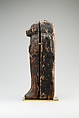Canopic Coffin in the form of Hapy, Wood (sycamore), paint, stucco