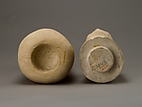 Canopic jar with human head, Limestone