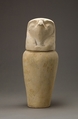 Canopic jar with falcon head, Limestone