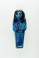 Worker Shabti of Nauny, Faience