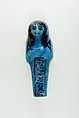 Worker Shabti of Nauny, Faience