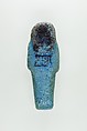Worker Shabti of Nauny, Faience