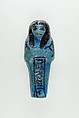 Worker Shabti of Nauny, Faience