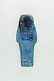 Worker Shabti of Nauny, Faience