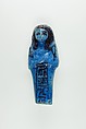 Worker Shabti of Nauny, Faience
