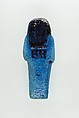 Worker Shabti of Nauny, Faience