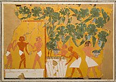 Winemaking, Tomb of Ipuy, Charles K. Wilkinson, Tempera on paper