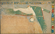Facsimile of a falcon protecting the king, Charles K. Wilkinson, Tempera on paper