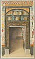 Decorated Doorway to North Chapel, Tomb of Puyemre, Norman de Garis Davies, Tempera on Paper