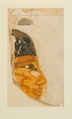 Face of Seniseneb, Tomb of Puyemre, Norman de Garis Davies, Tempera on paper