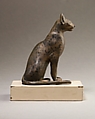 Cat figurine, Cupreous metal
