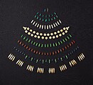 126 bead elements from broad collars-see 30.8.228a, Faience