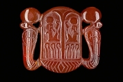 Plaque with the Name of Amenhotep III Flanked by Two Uraei, Carnelian