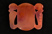 Plaque with the Name of Amenhotep III Flanked by Two Uraei, Carnelian