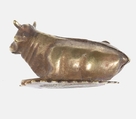 Resting bovine figurine, Gold