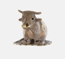 Resting bovine amulet, Gold