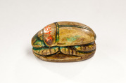 Scarab Inscribed with the Name Ahmose-Nefertari, Steatite, glazed