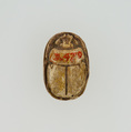Scarab Inscribed for Queen (Ahmose-)Nefertari, Steatite, glazed