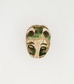 Leopard-Head Seal Inscribed with the Throne Name of Amenhotep I, Steatite, glazed
