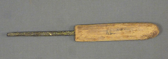 Model Chisel from the Foundation Deposit for Hatshepsut's Tomb, Bronze or copper alloy, wood