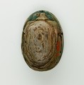 Scarab with cartouche of Usermaatre, Glazed steatite