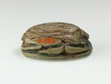 Scarab with cartouche of Usermaatre, Glazed steatite
