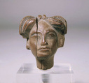 Head of a woman from a spoon, Wood