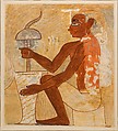 Drilling a Stone Vase, Tomb of Rekhmire, Nina de Garis Davies, Paper, tempera paint, ink