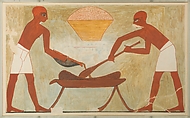 Preparing Dough, Tomb of Rekhmire, Nina de Garis Davies, Paper, tempera paint, ink