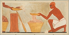 Sifting Meal, Tomb of Rekhmire, Nina de Garis Davies, Paper, tempera paint, ink