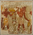 Cretans Bringing Gifts of Metal and Jewelry, Tomb of Rekhmire, Nina de Garis Davies, Paper, tempera paint, ink