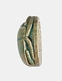 Scarab with Coil and Scrolls Design, Blue glazed steatite
